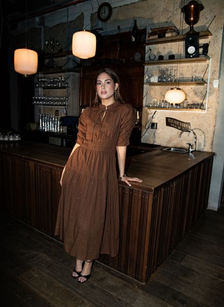 Hovedbilde MISSMAYA Madison Dress Bisque Lurex