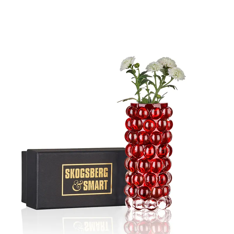 Skogsberg of Smart Hurricane Boule Mini Vase Cardinal Red