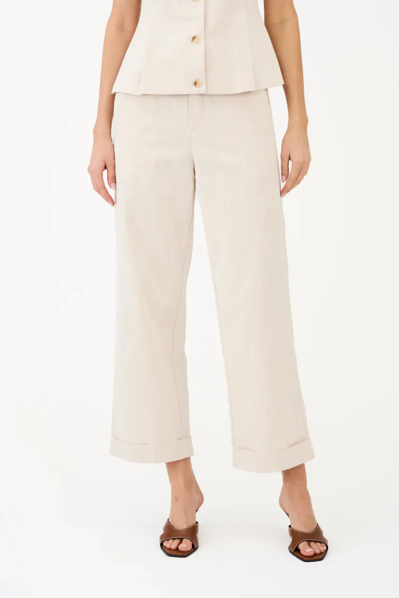 Pieszak Birkin Weekend Cropped Pant Solaris Sand Melange