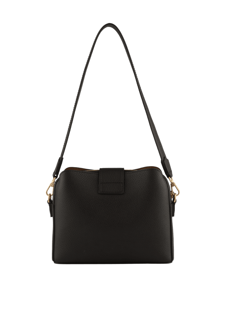 Pourchet Paris Cavalcade Suede Crossbody Medium Marron
