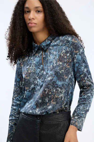 Hovedbilde Munthe Vignette Top Print Blue