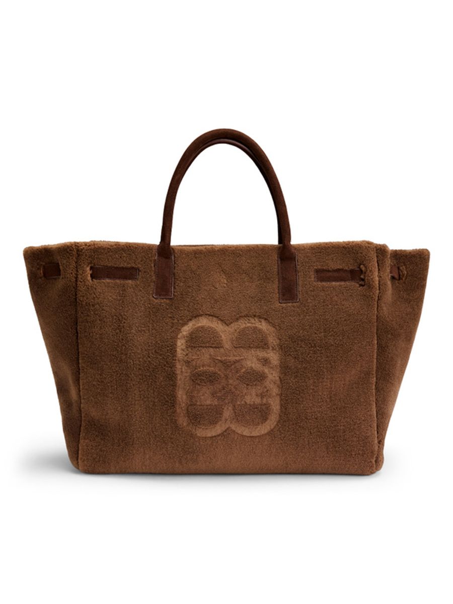 Ella and il Lykke Shearling Bag Brown 