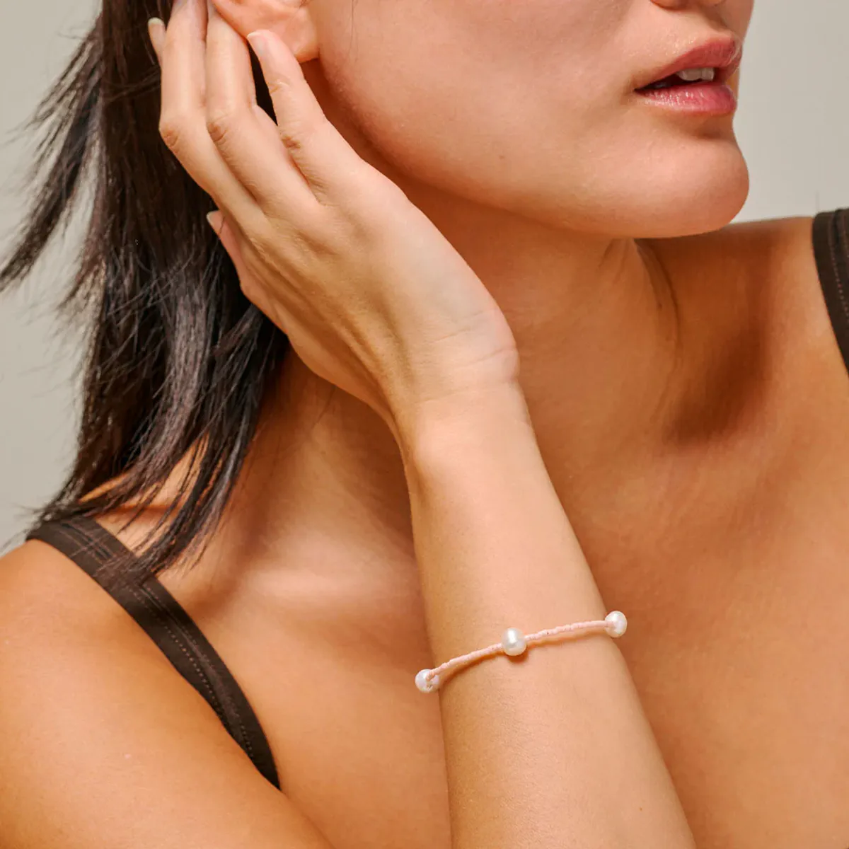 Enamel Bracelet Petra Light Pink