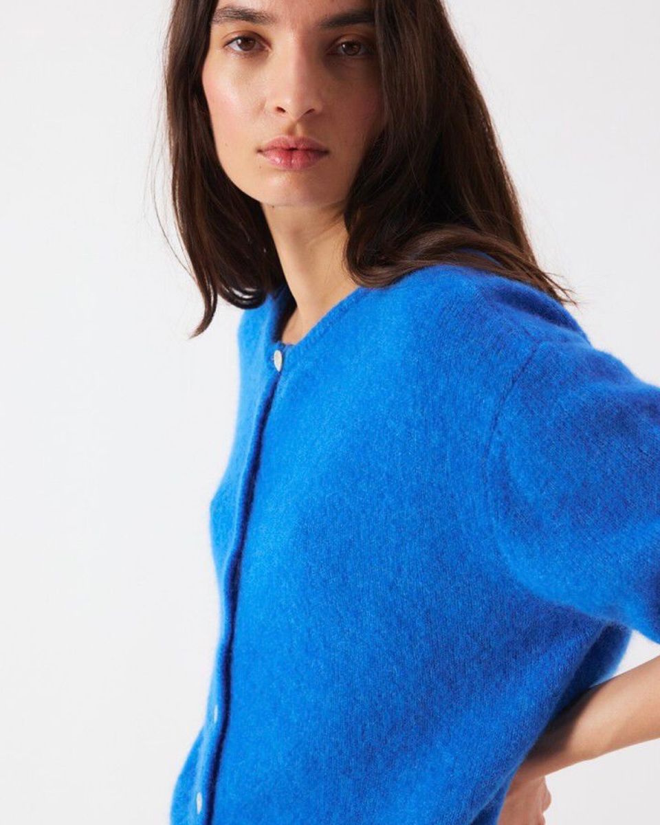 American Vintage Cardigan Vitow Curacao Melange