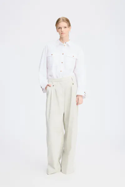 Hovedbilde Munthe Robbie Pants Light Grey
