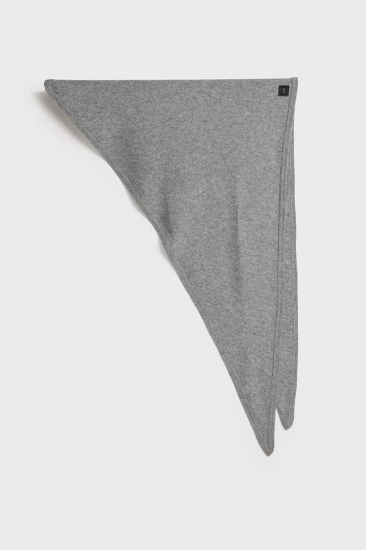 Aks Label Mira Wool Cash Scarf Grey Melange 