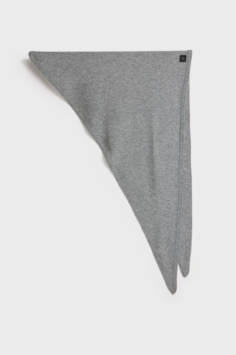 Aks Mira Wool Cash Scarf Grey Melange 