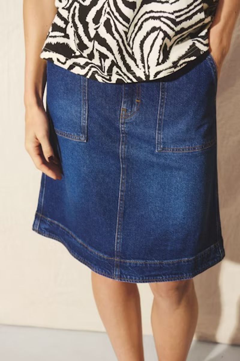 Part Two Tammie Skirt Medium Dark Blue