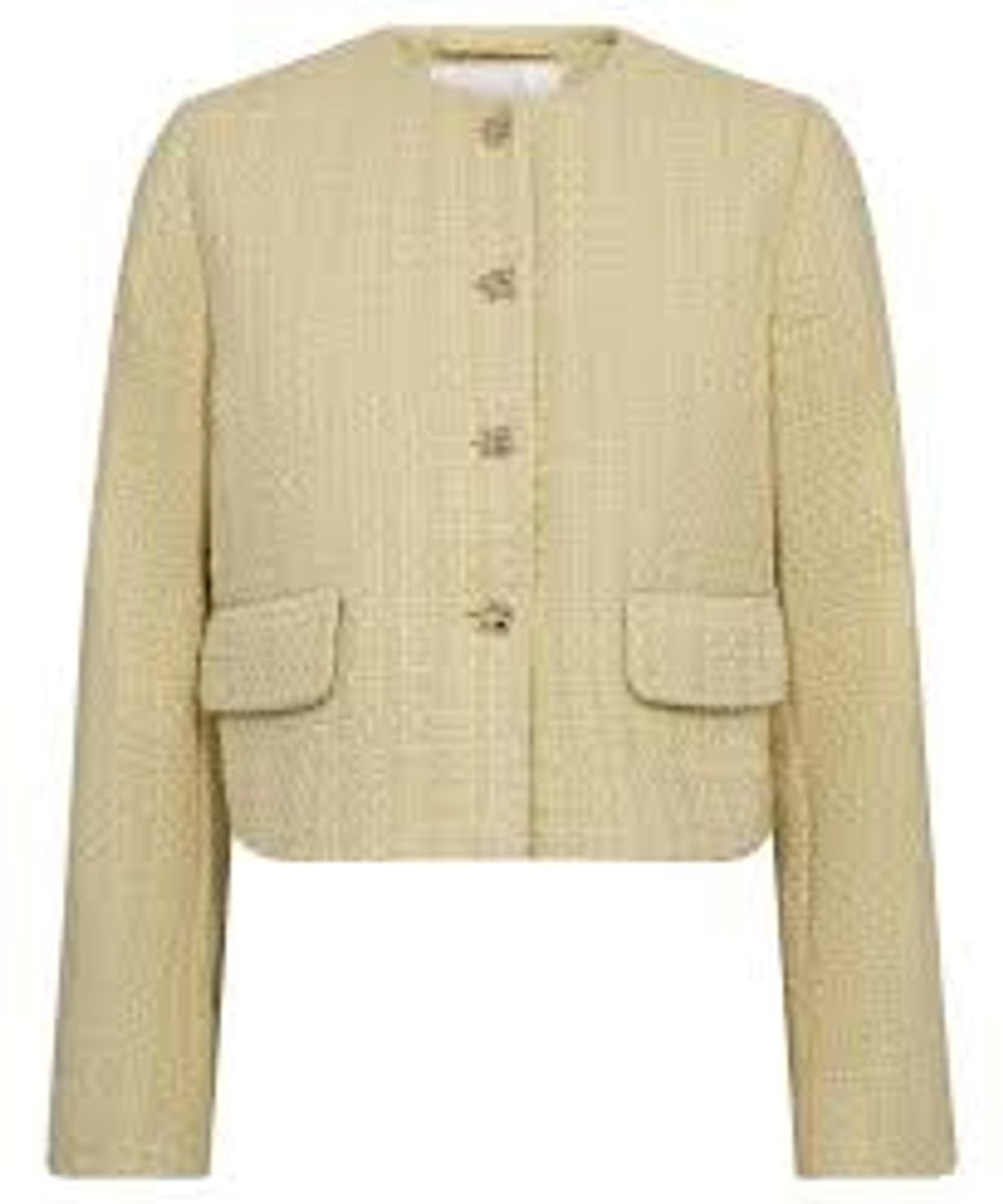Co’couture Yara Boucle Jacket Pastel Yellow