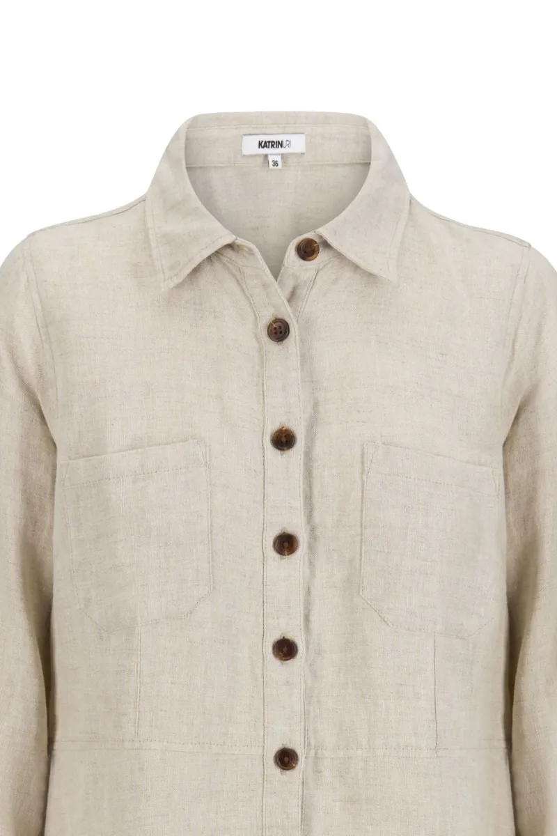 Katrin Uri Roma Linen Dress Natural Linen