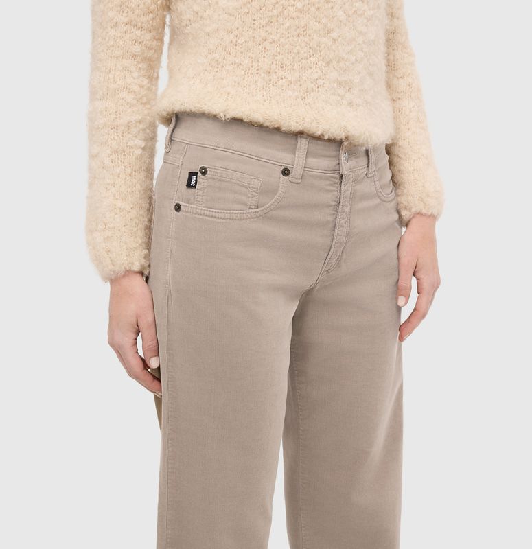 Mac Jeans Gina Straight Corduroy Windspray Beige