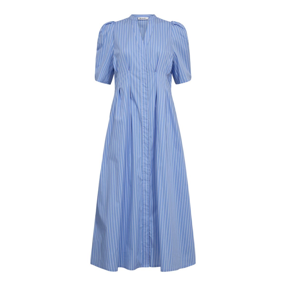 Co’couture Mica Stripe Pleat Dress Pale Blue