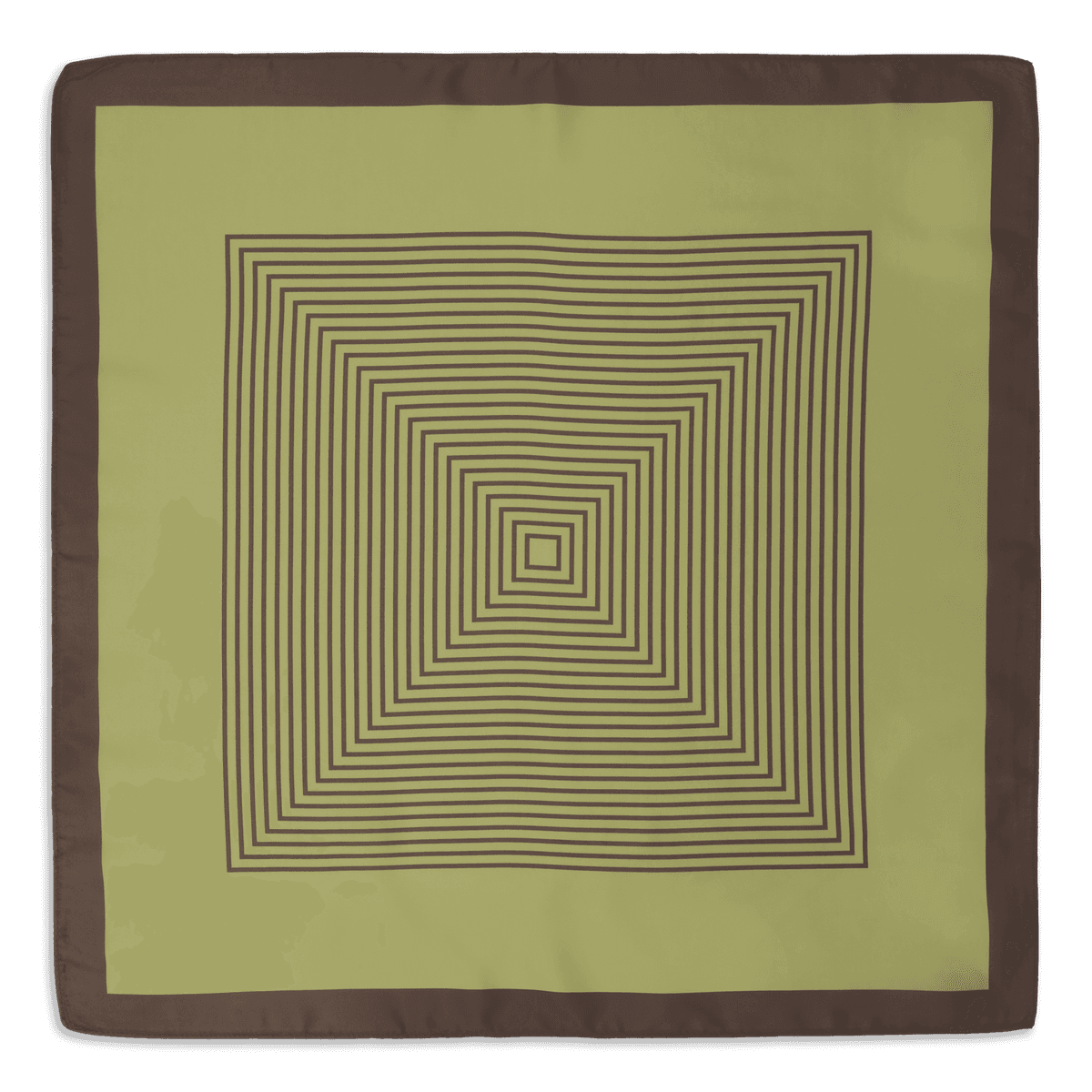 SUI AVA Classic Patterned Scarf Green Brown