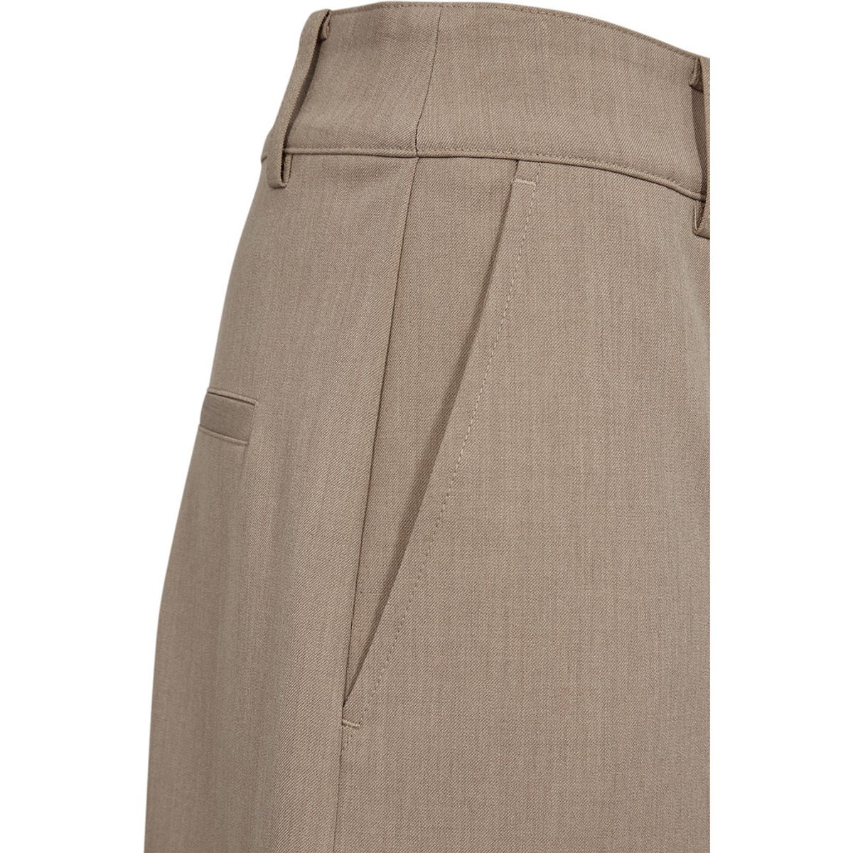 Ivy Andrea Long Shorts Beige