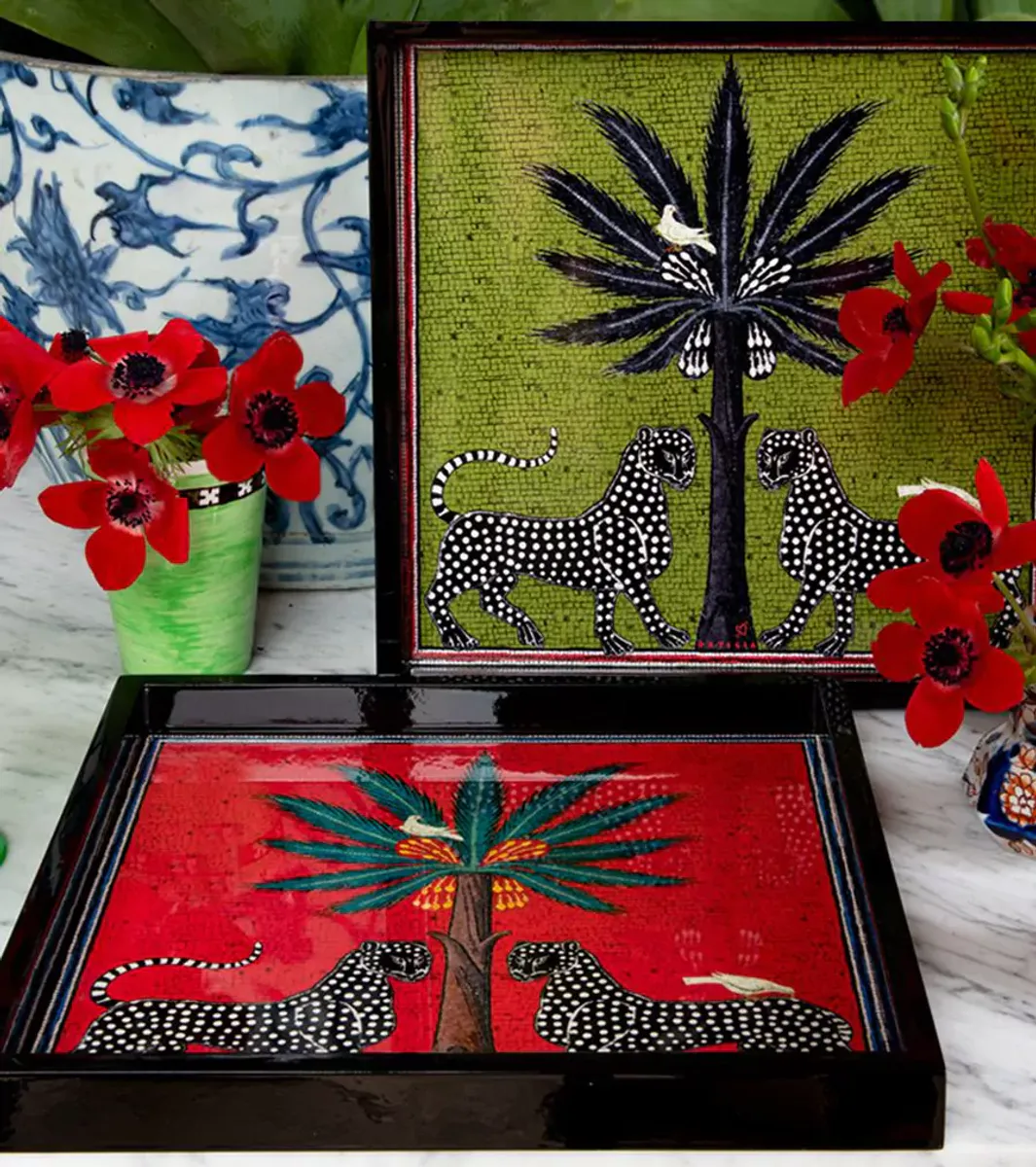 Ortigia Tray Square Red
