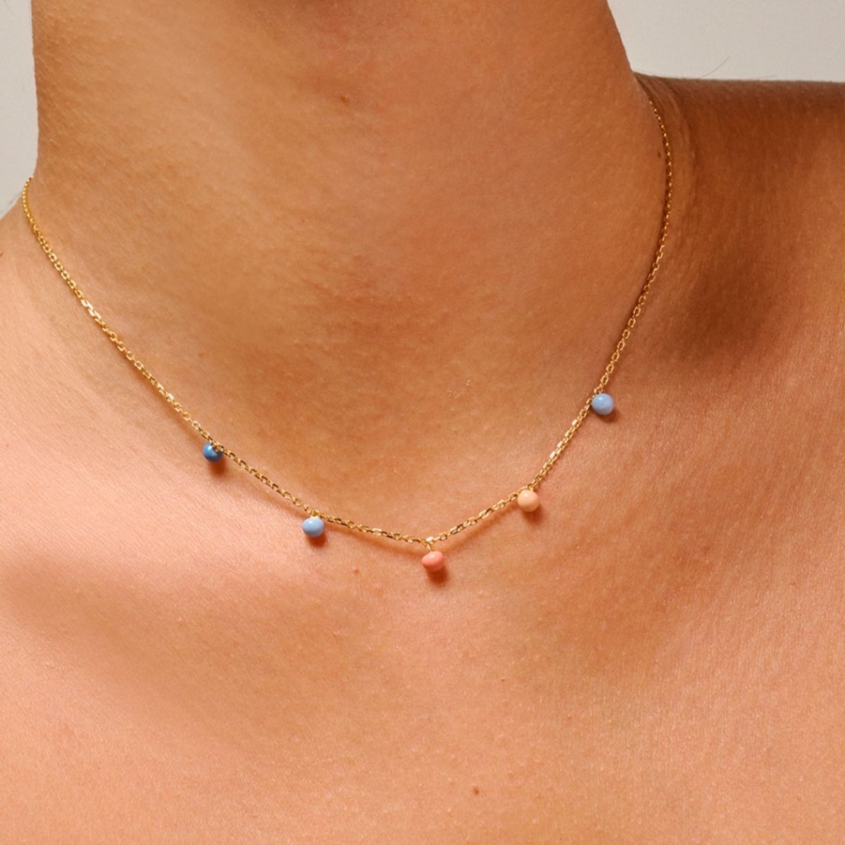 Enamel Necklace Theresia Sunset