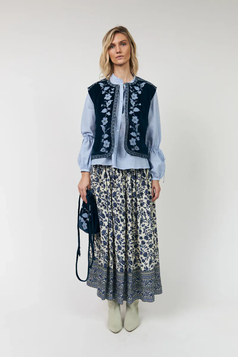 Lollys Laundry Myra Maxi Skirt Blue