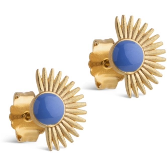 Hovedbilde Enamel Stud Soleil Cornflower