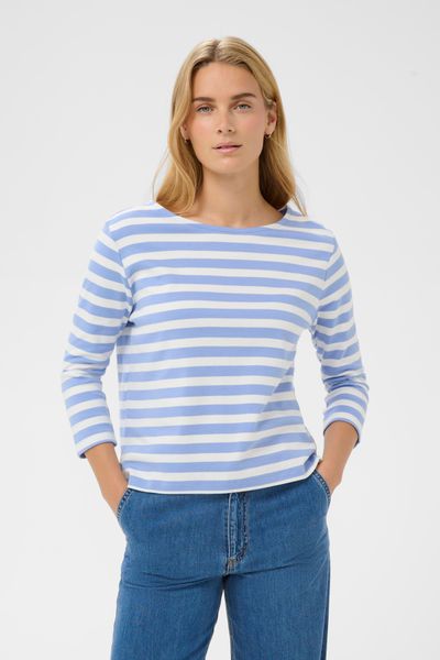 Hovedbilde Part Two Nela T-Shirt Hydrangea Stripe 