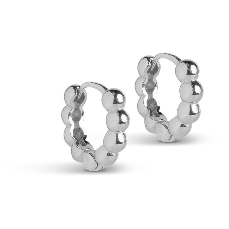Enamel Hoops Ball Small Silver 