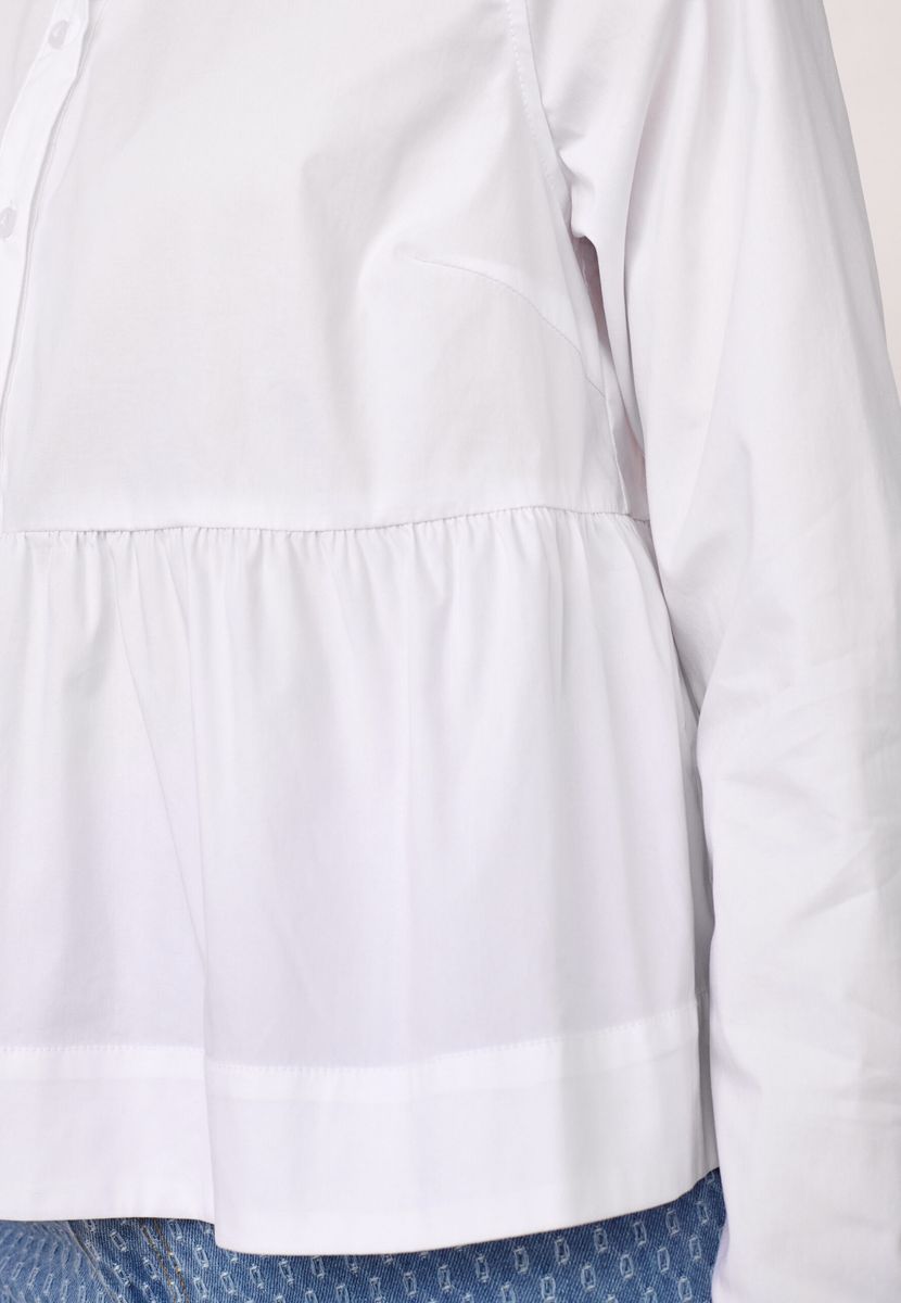 Cocouture Poppy Flare Blouse White