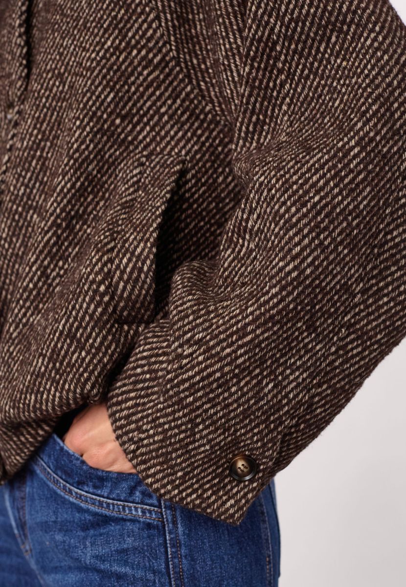 Cocouture Sacha Balloon Jacket Dark Brown 