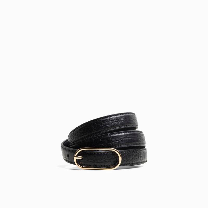 Jim Rickey Business Belt Black Croco 