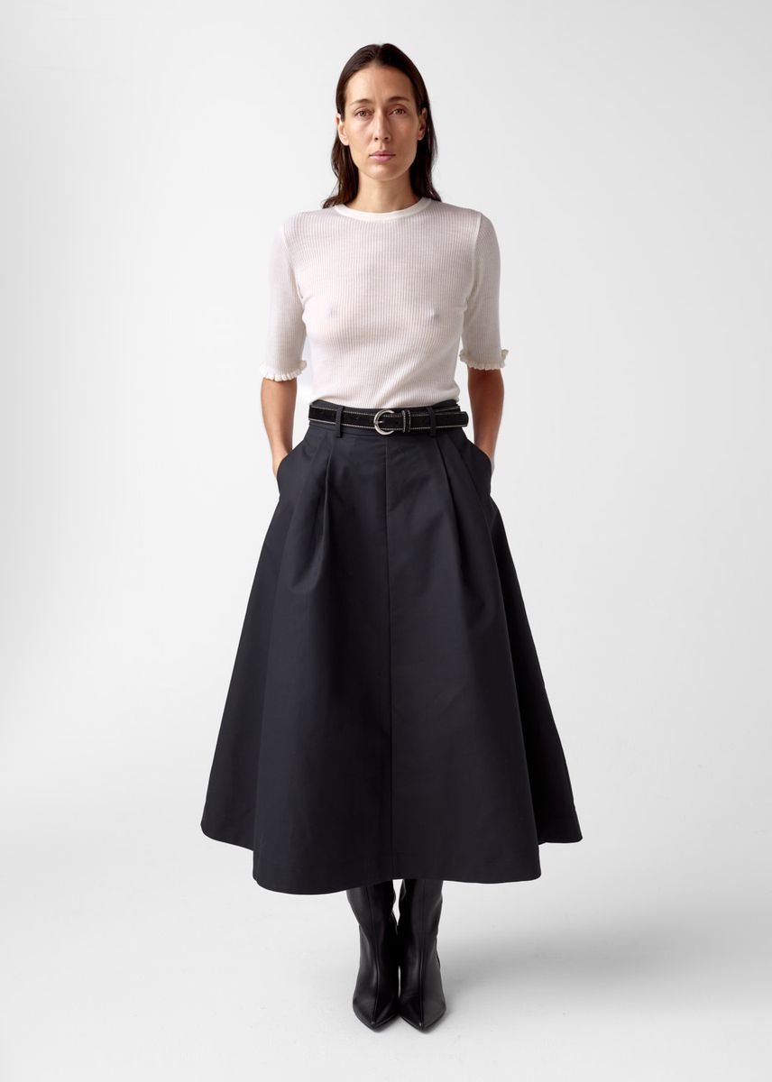 Aks Label Anna Cotton Skirt Black