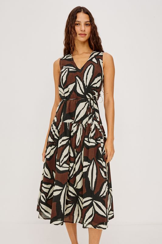 Rails Maeve Dress Cocoa Floral