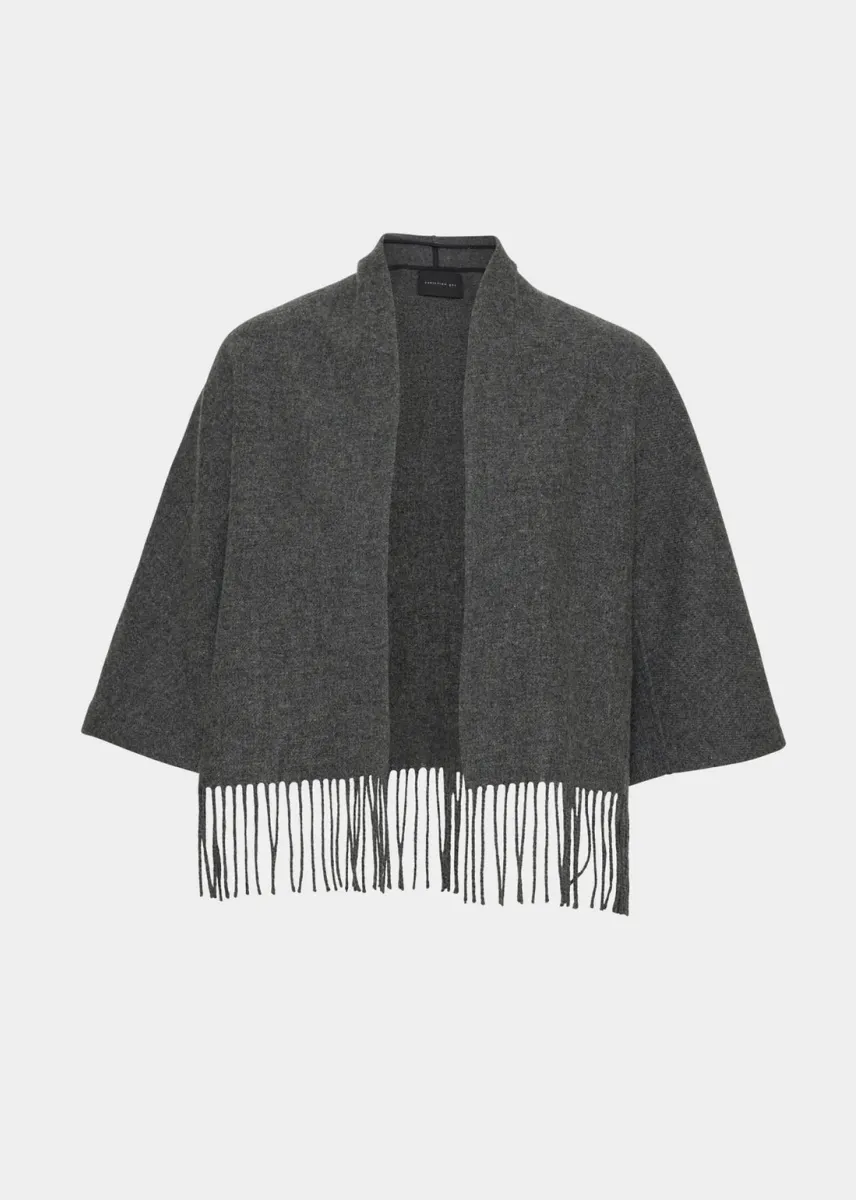 CHRISTIAN AKS Keyla Lambwool Jacket Dark Grey Melange 