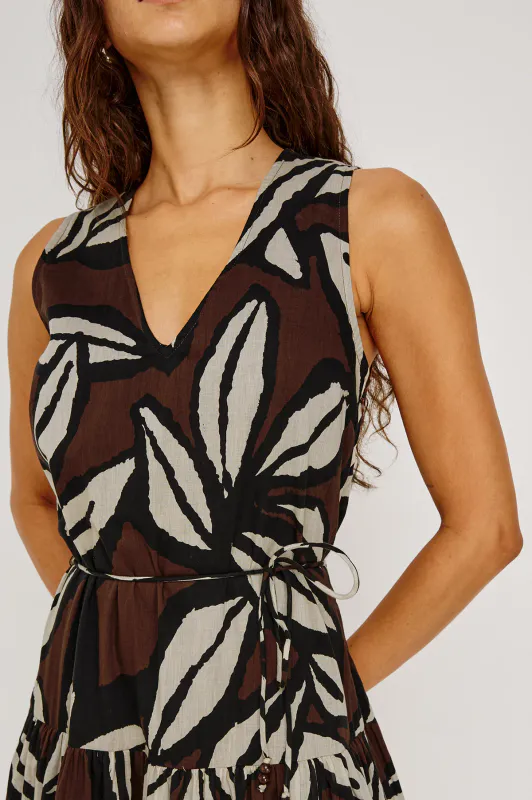 Rails Maeve Dress Cocoa Floral