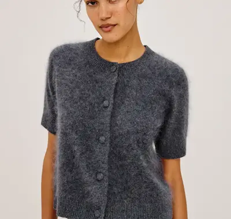 Rails Roman Cardigan Charcoal 