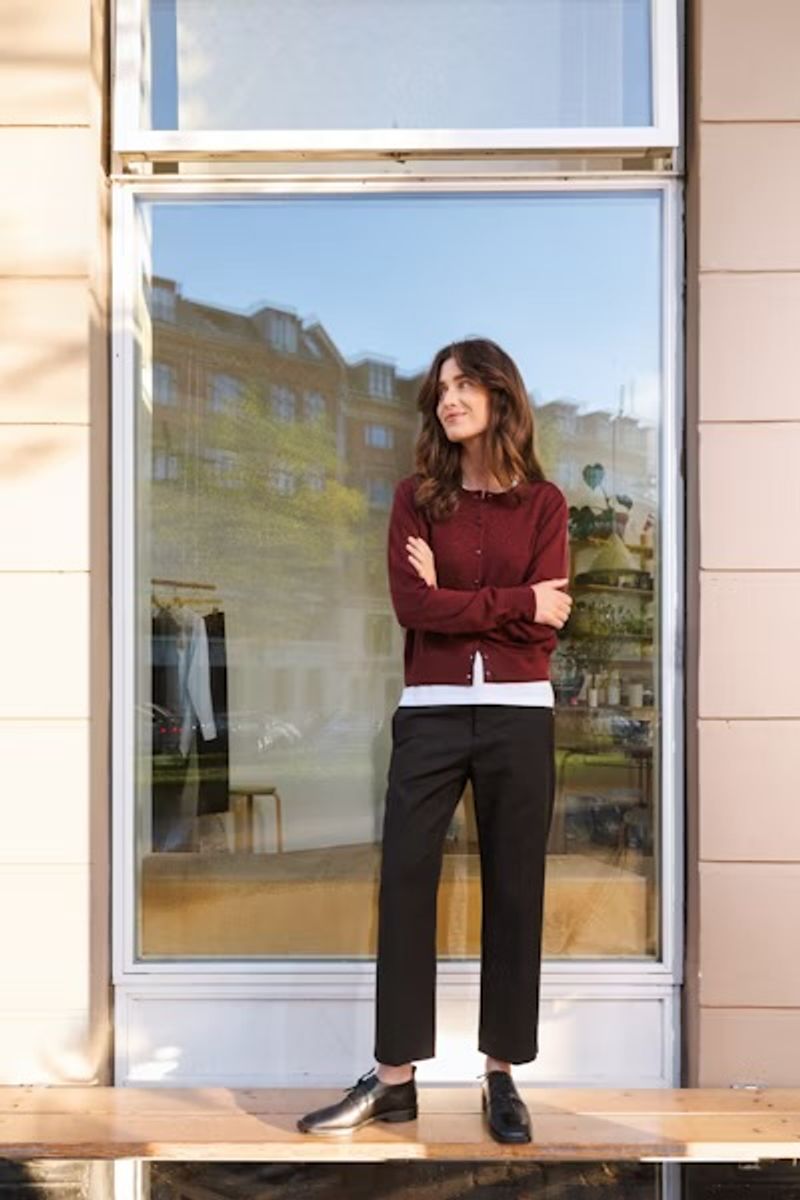 Part Two Noelani Cardigan Tawny Port