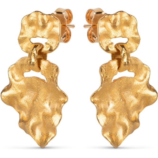 Hovedbilde Enamel Earring Windy Small Gold