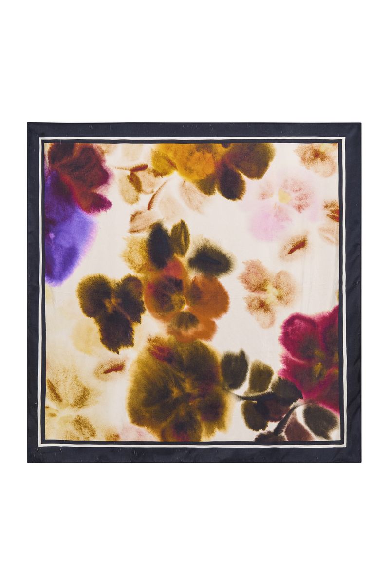 Katrin Uri Poppy Silk Scarf Multi 