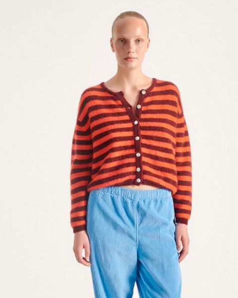 Hovedbilde American Vintage Cardigan Vitow Striped Melange ...