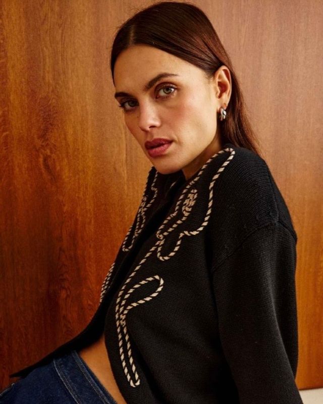 Rails Sybil Cardigan Western Floral Black