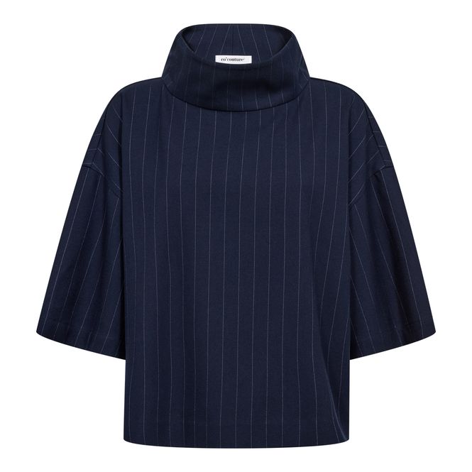 Hovedbilde Cocouture Gabie Pin Funnel Neck Blouse Navy