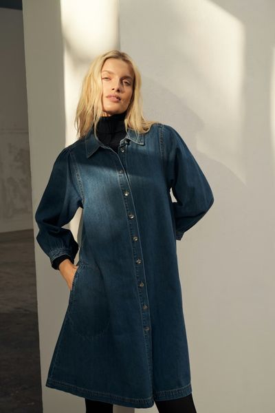 Hovedbilde Part Two Eleinar Dress Medium Blue Denim