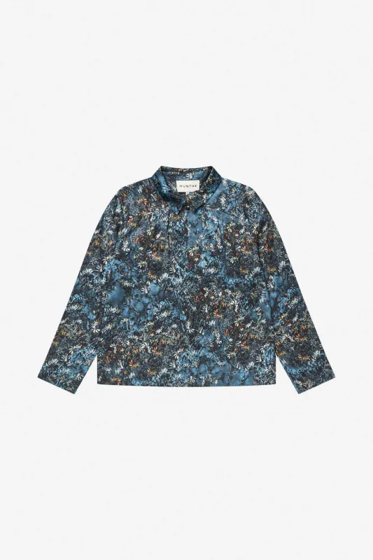Munthe Vignette Top Print Blue