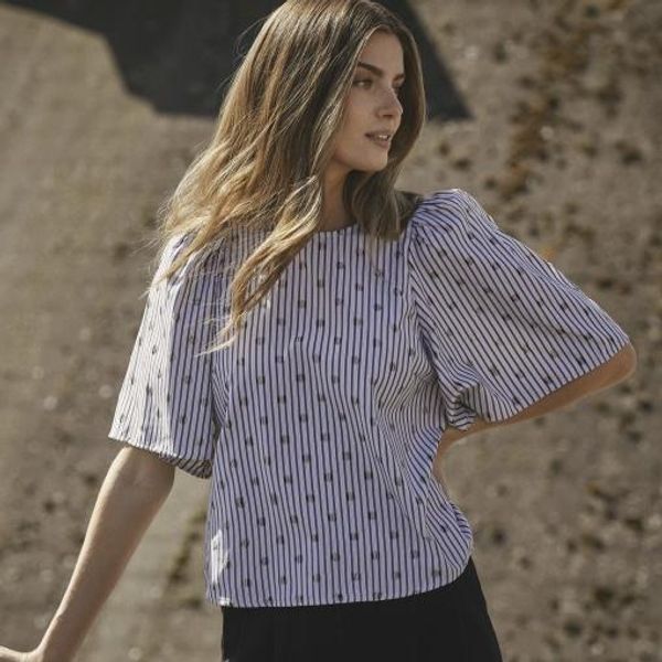 Hovedbilde Co’couture Trixie Dot Blouse Light Grey