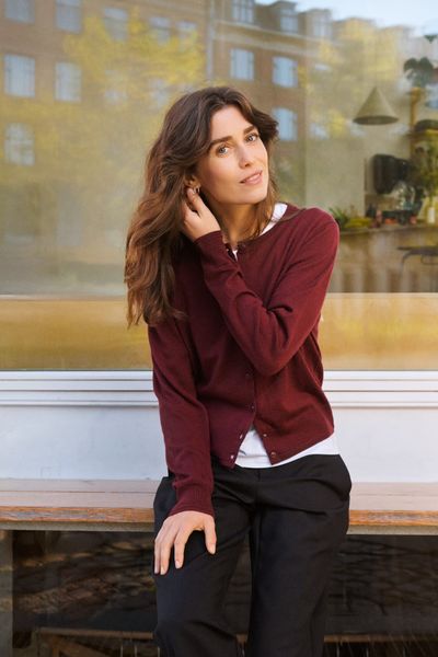 Hovedbilde Part Two Noelani Cardigan Tawny Port