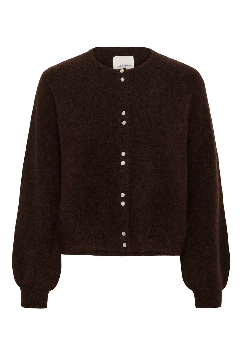 Part Two Ninell Cardigan Ganache Melange