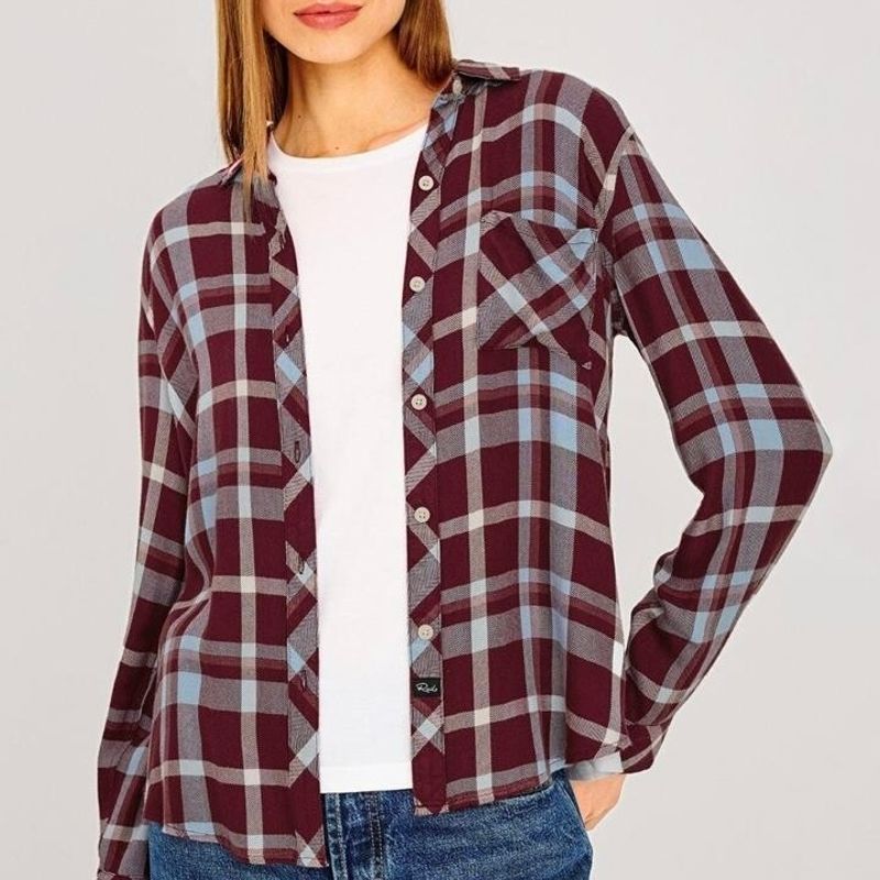 Rails Hunter Shirt Plum Cream 