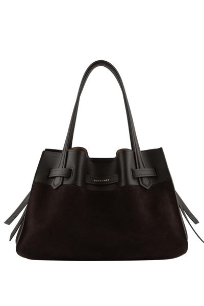 Hovedbilde Pourchet Paris Blossom Suede Leather Large Marron