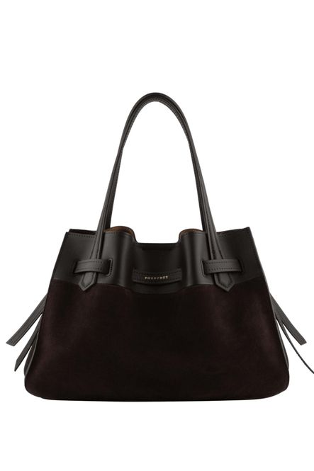 Hovedbilde Pourchet Paris Blossom Suede Leather Large Marron