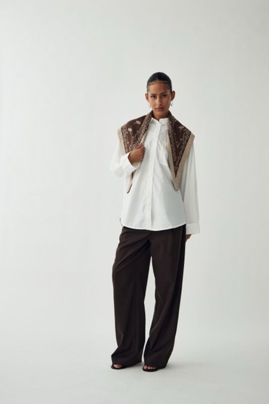 Noella Neomi Scarf Sand Black Mix 