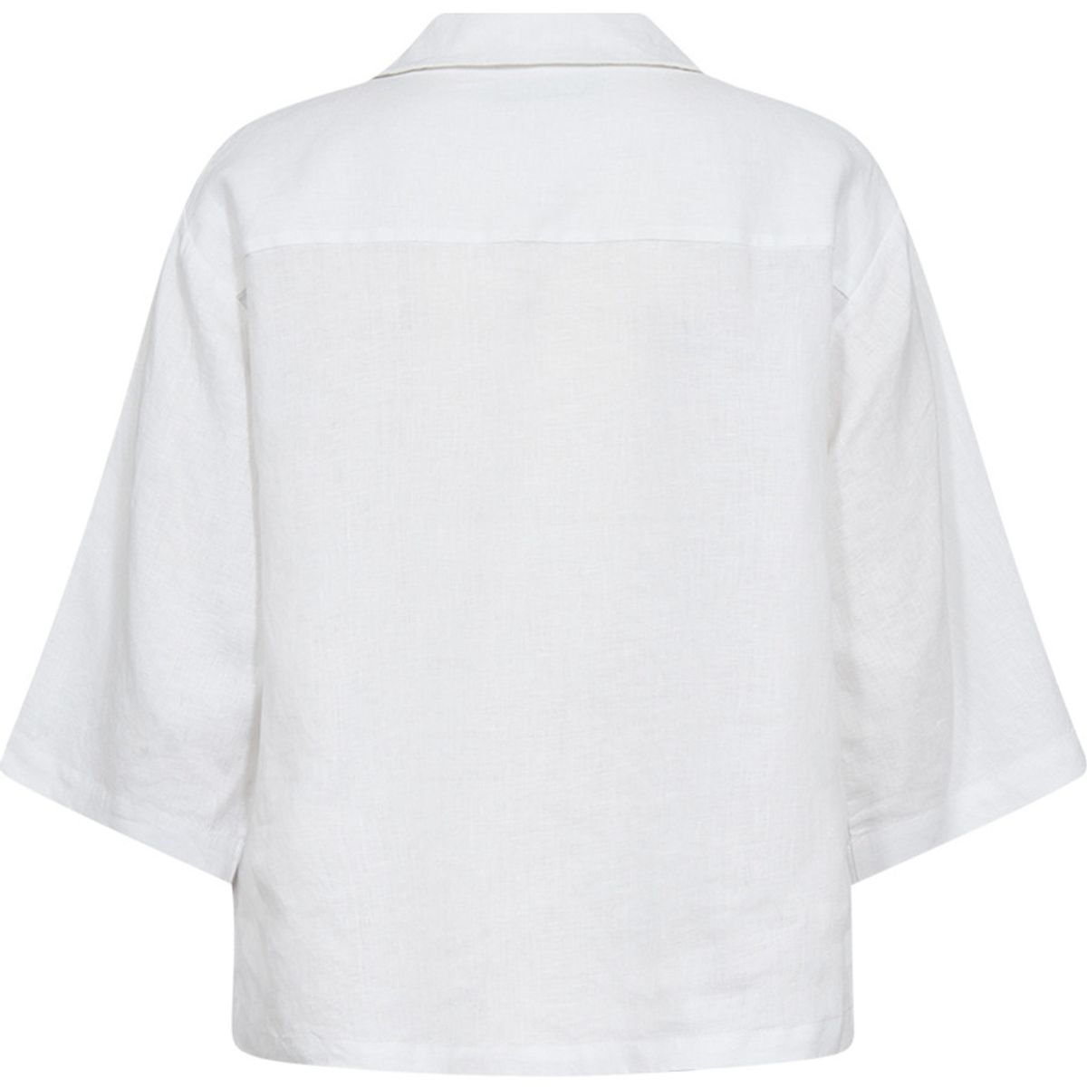 Pieszak Lina Linen V-neck Blouse White 
