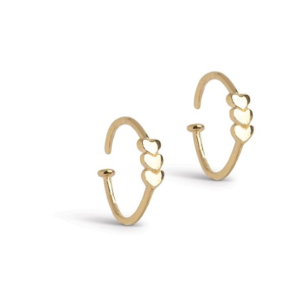 Hovedbilde Enamel Hoops Twistie Love Gold