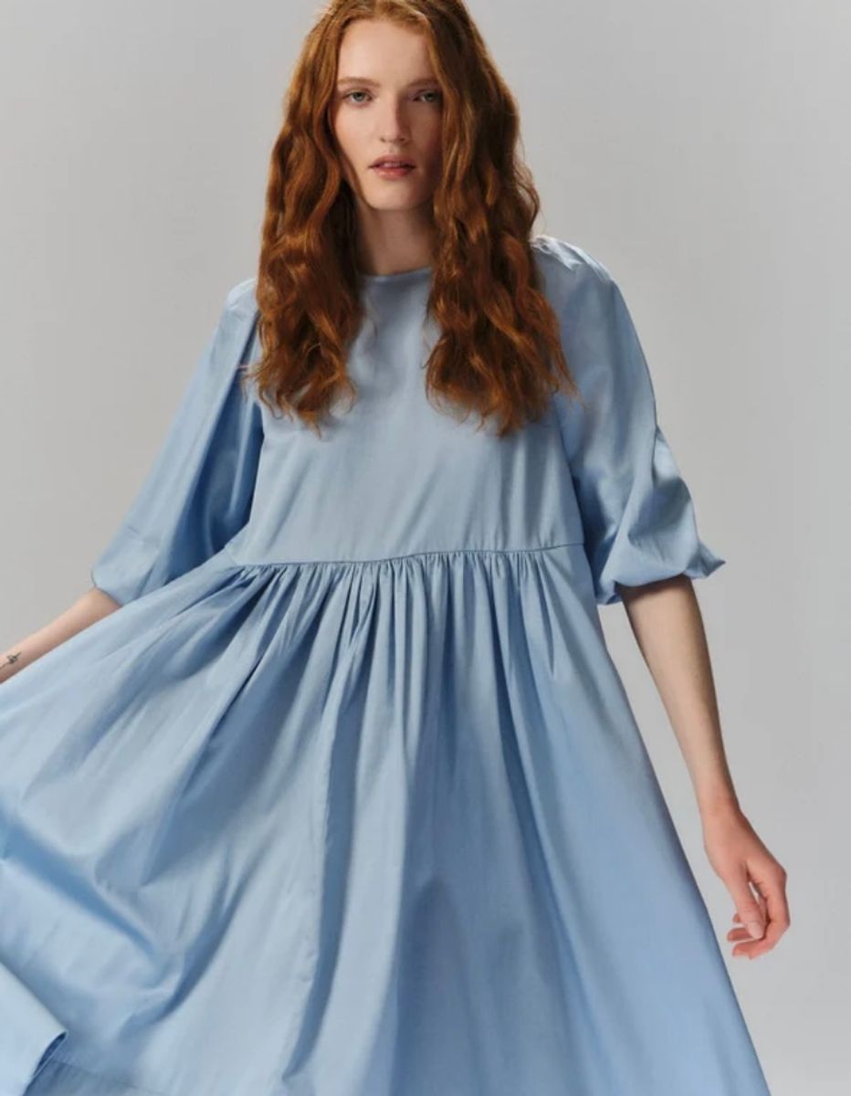 Ella and il Fie Cotton Dress Black 